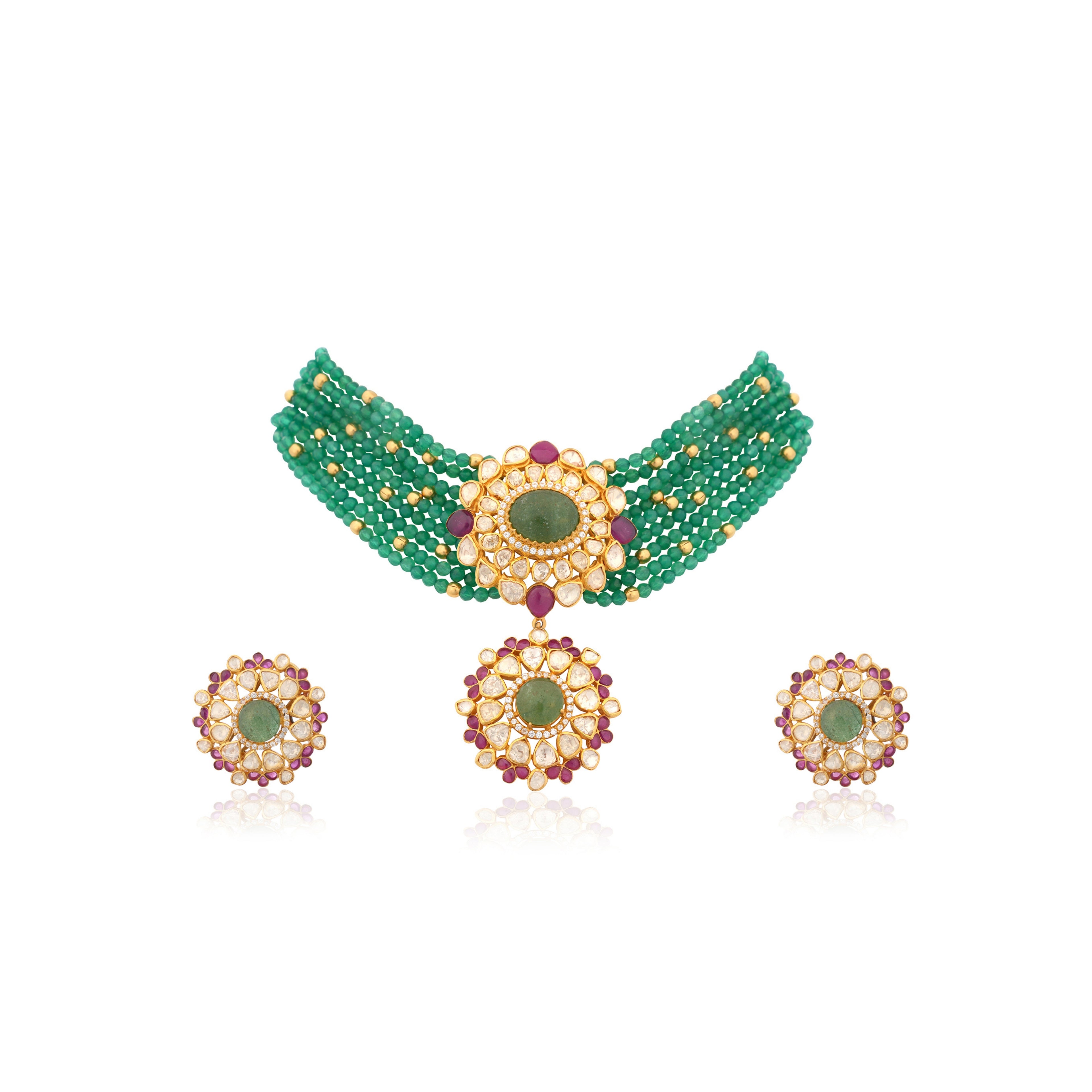 Rosette Choker Set