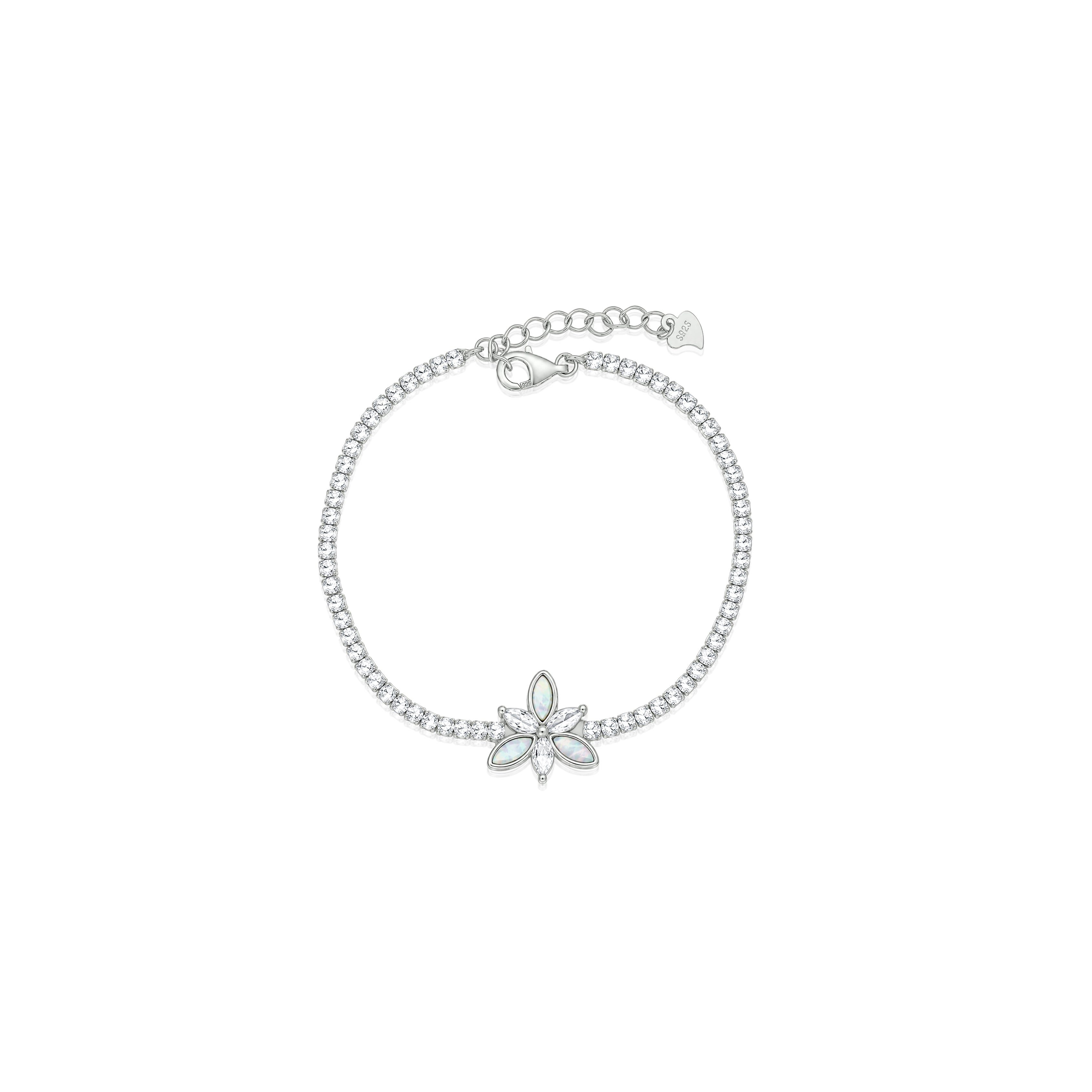 Camellia Tennis Bracelet