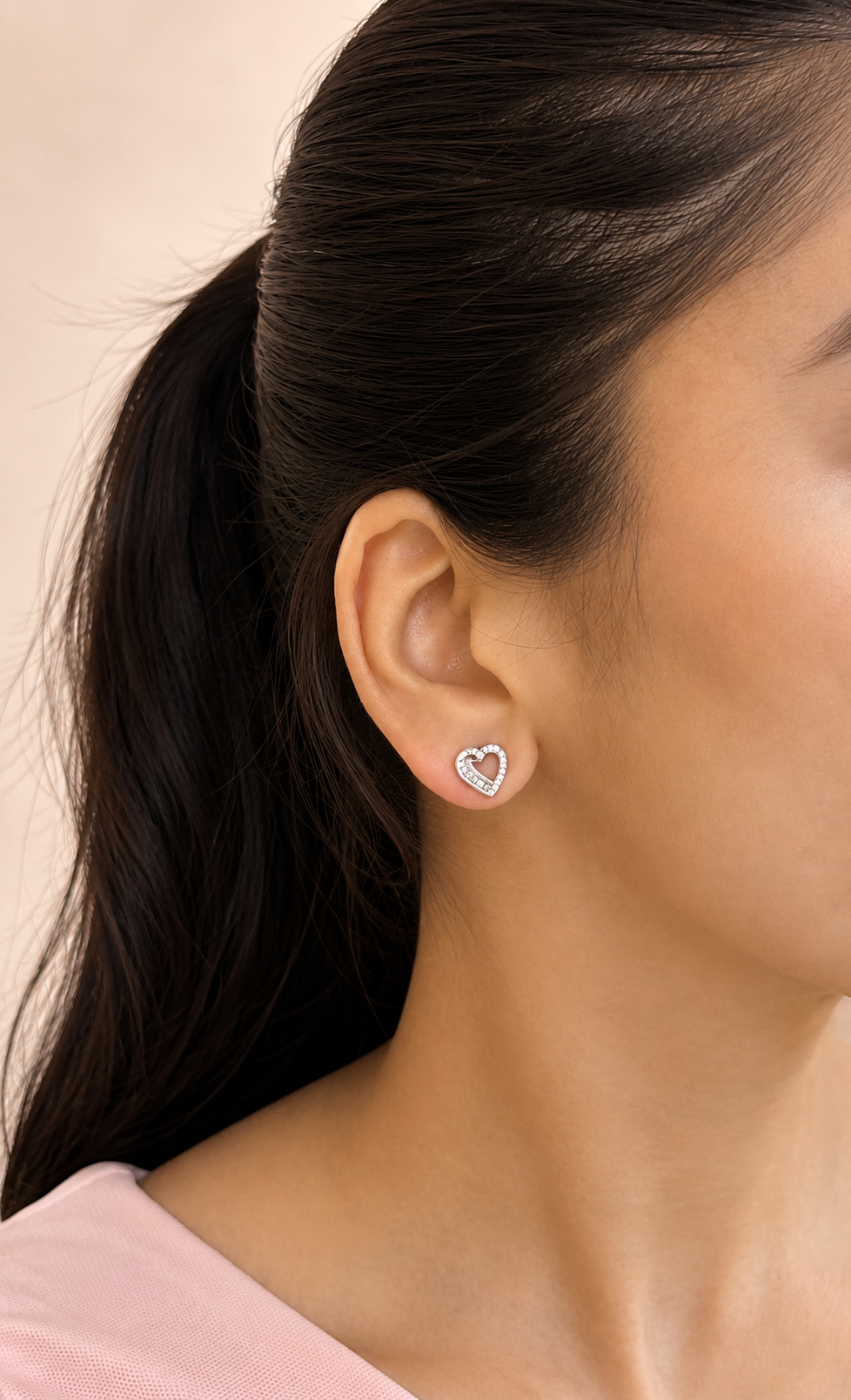 Knotted Heart Studs