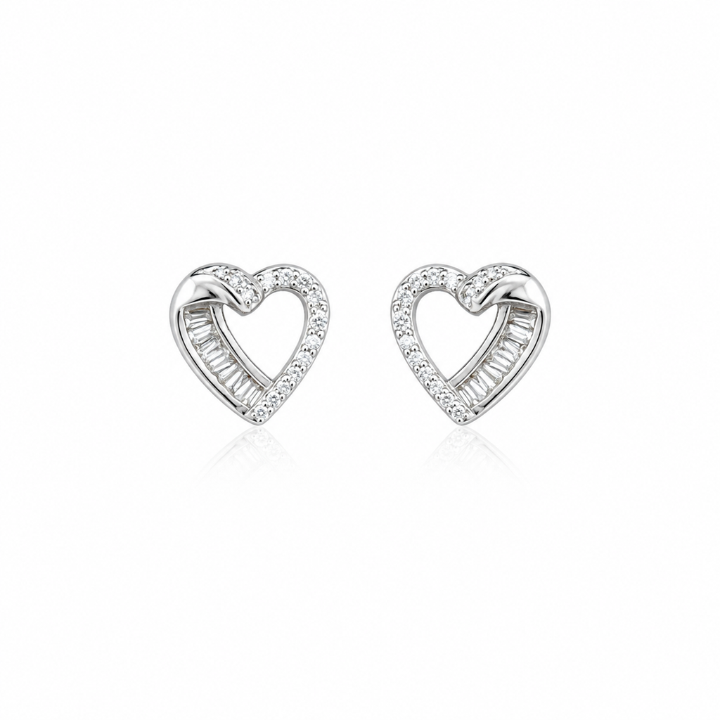 Knotted Heart Studs