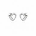 Knotted Heart Studs