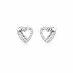 Knotted Heart Studs