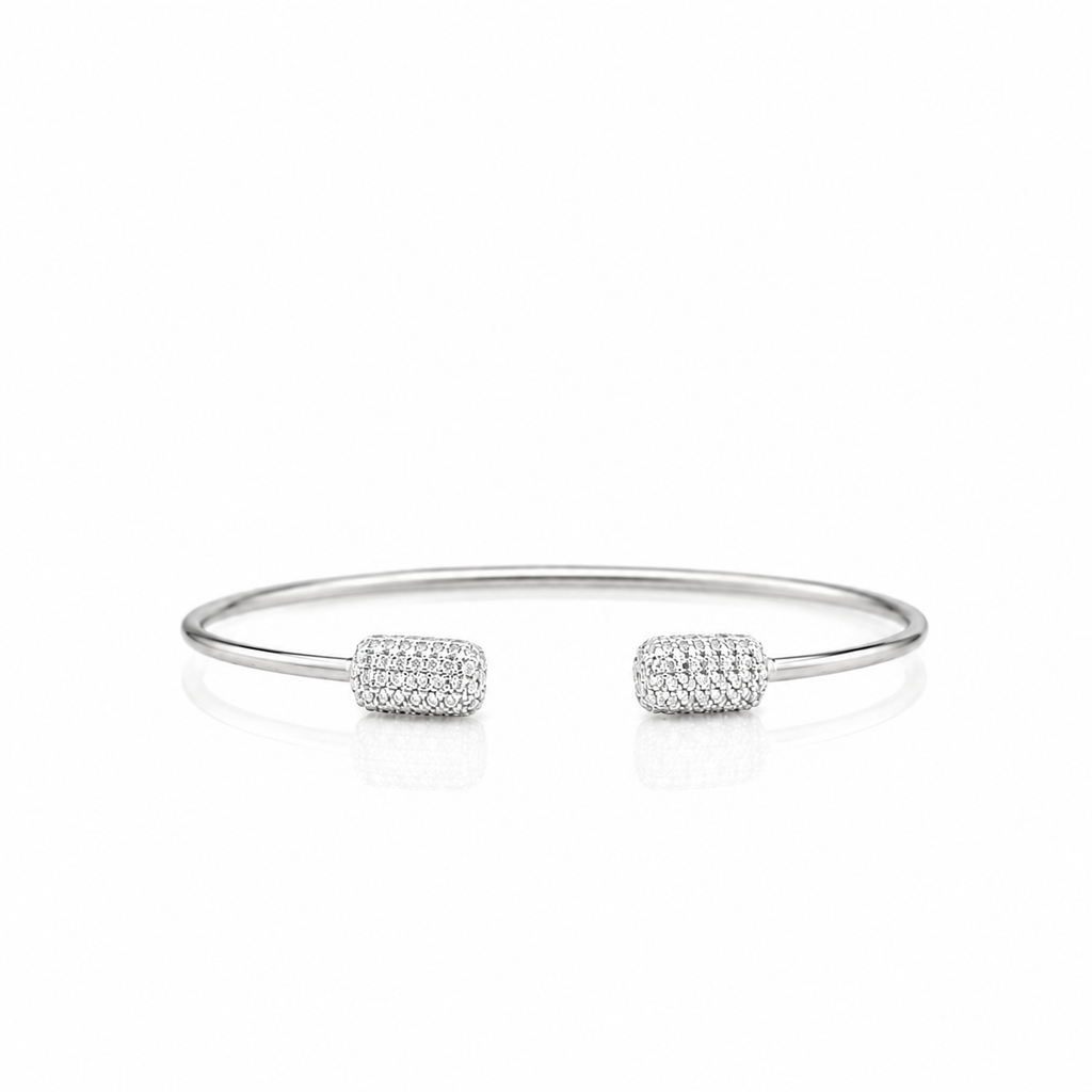 Pave Barrel Cuff