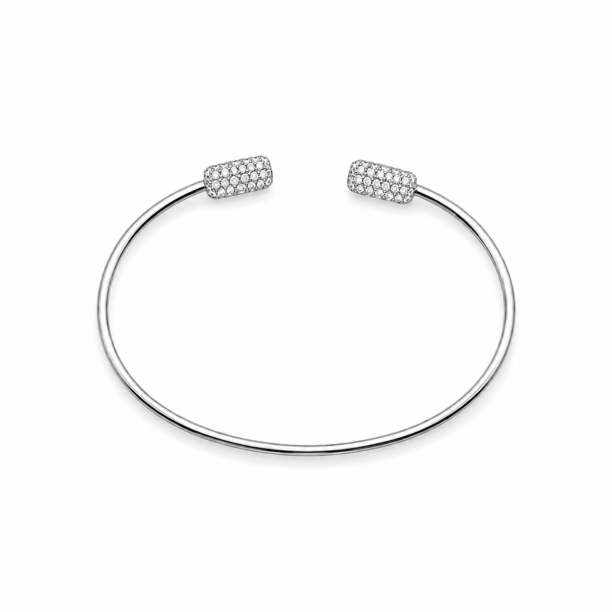 Pave Barrel Cuff