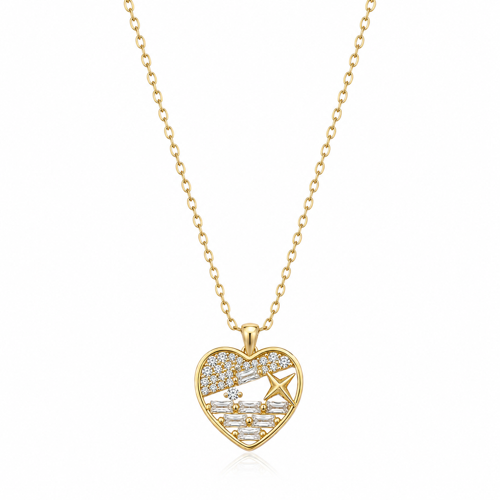 Northern Heart Pendant Set