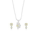 Citrine Garden Pendant Set