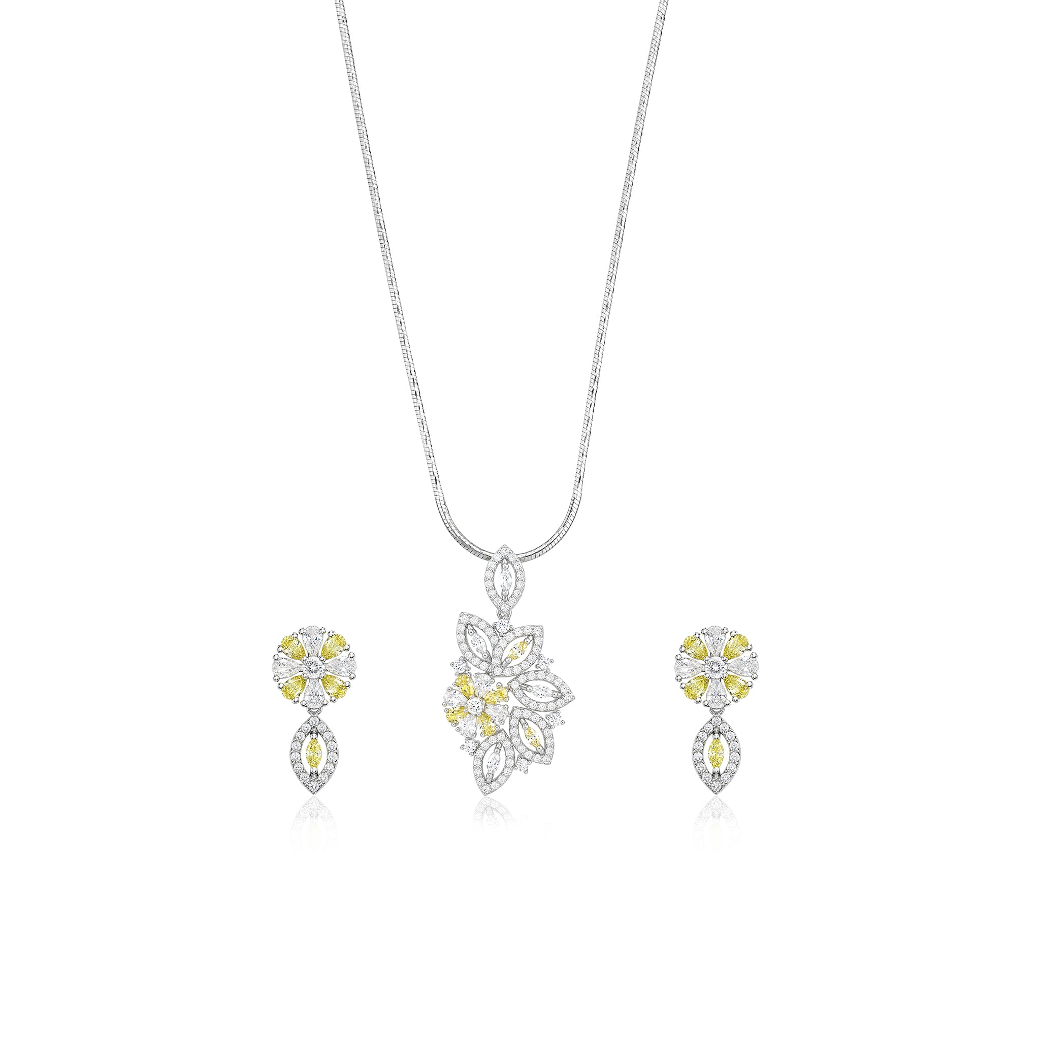 Citrine Garden Pendant Set