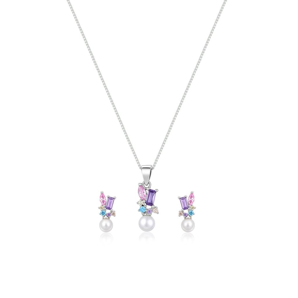 Confetti Pearl Pendant Set