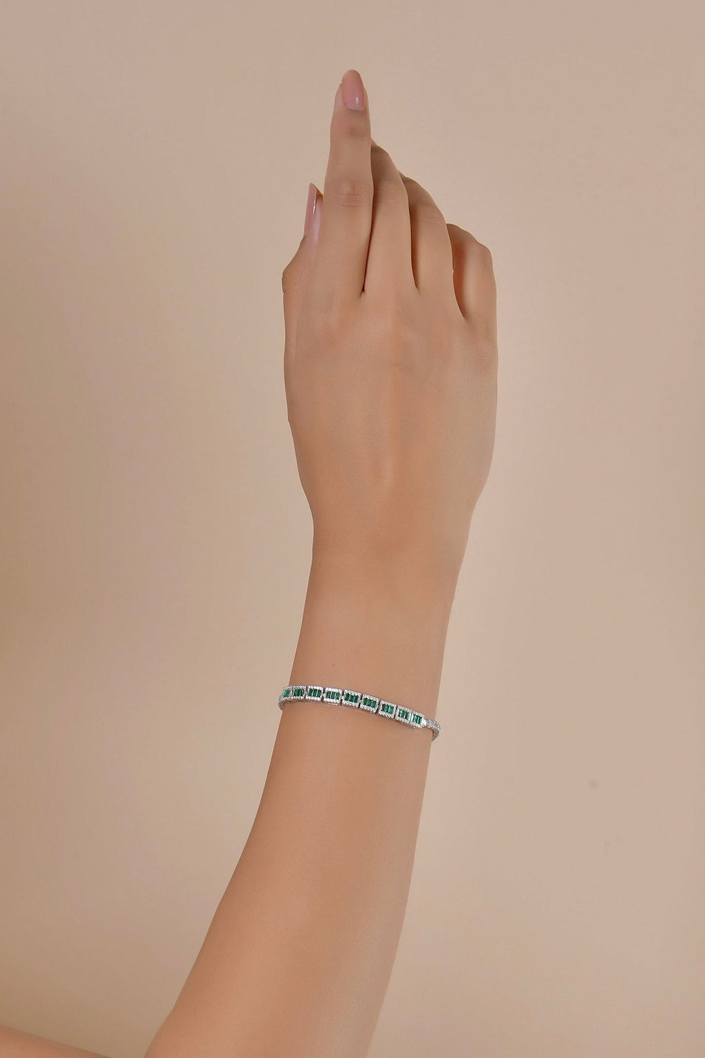 Forest Frame Tennis Bracelet