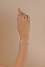 Rainbow Chunks Tennis Bracelet