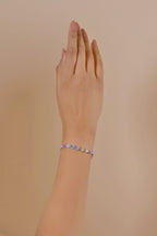 Rainbow Navette Cluster Bracelet
