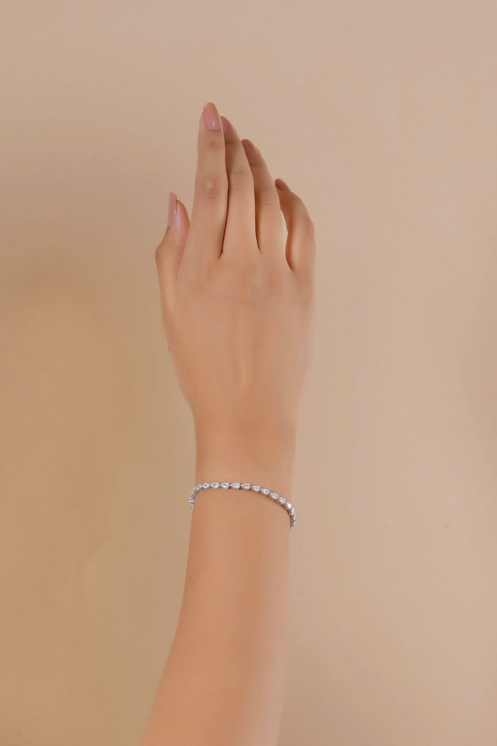 Pear Drop Tennis Bracelet
