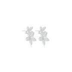 Double Bloom Pearl Earrings