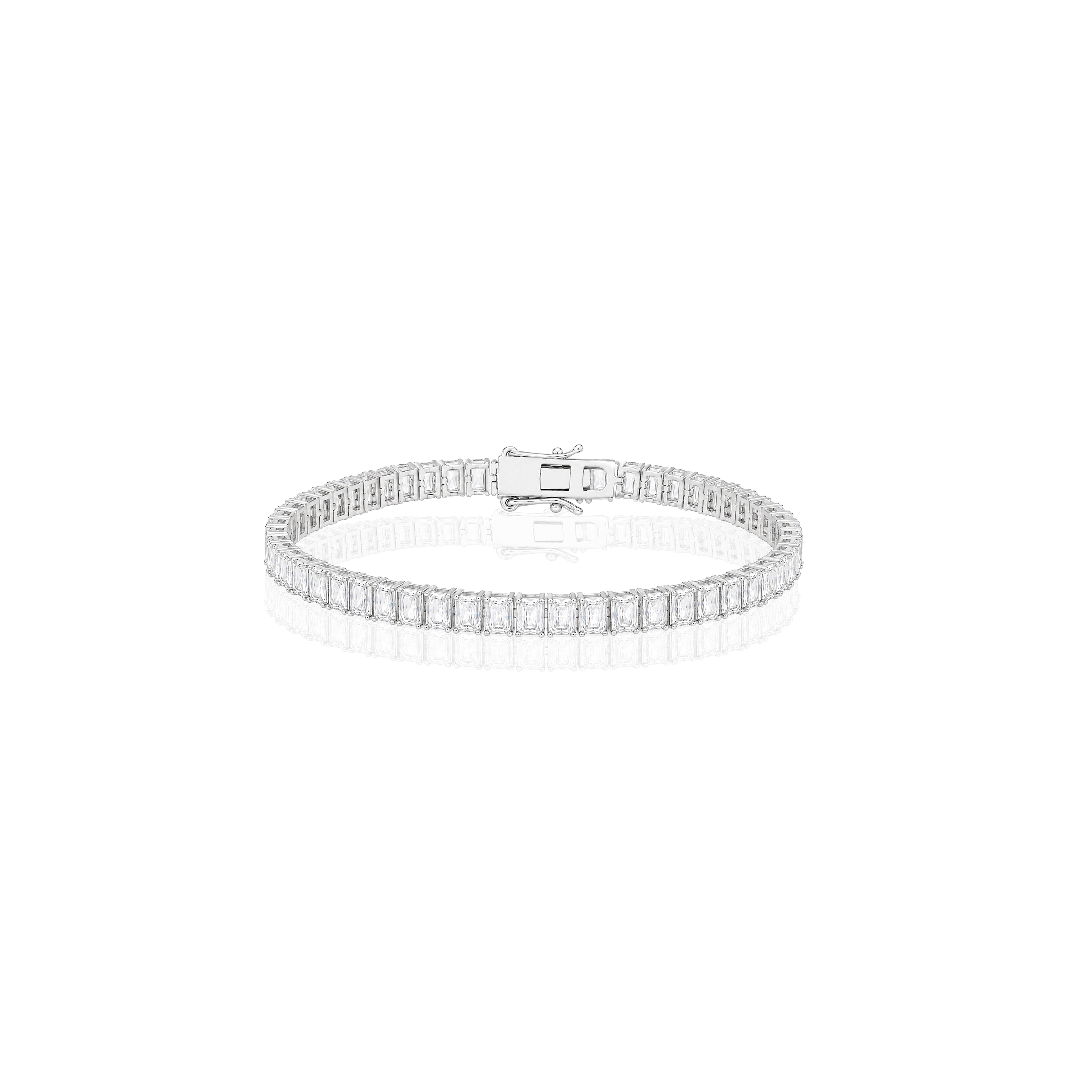 Emerald Cut Tennis Bracelet