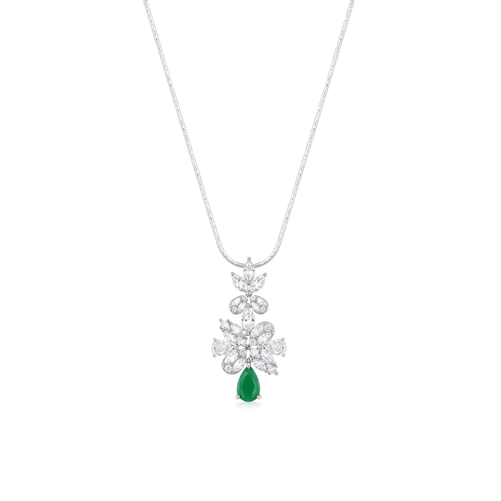 Emerald Vine Pendant Set
