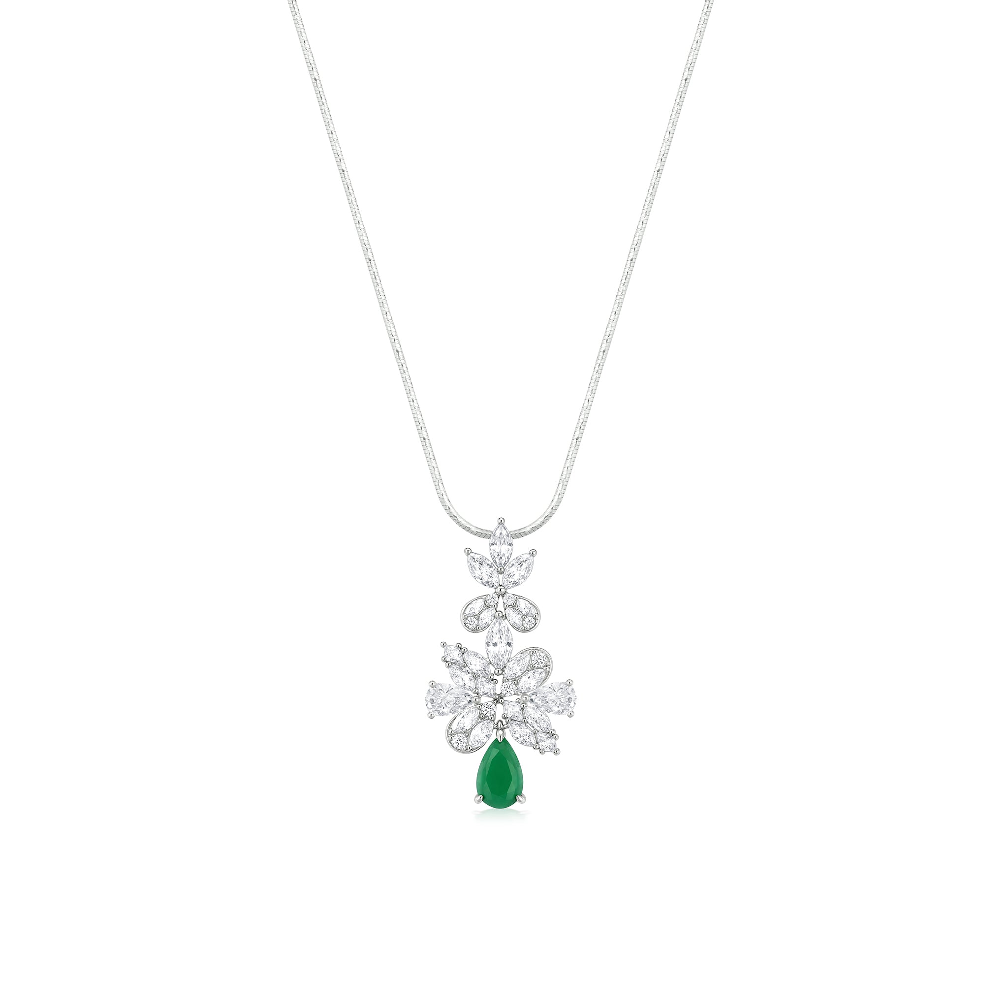 Emerald Vine Pendant Set