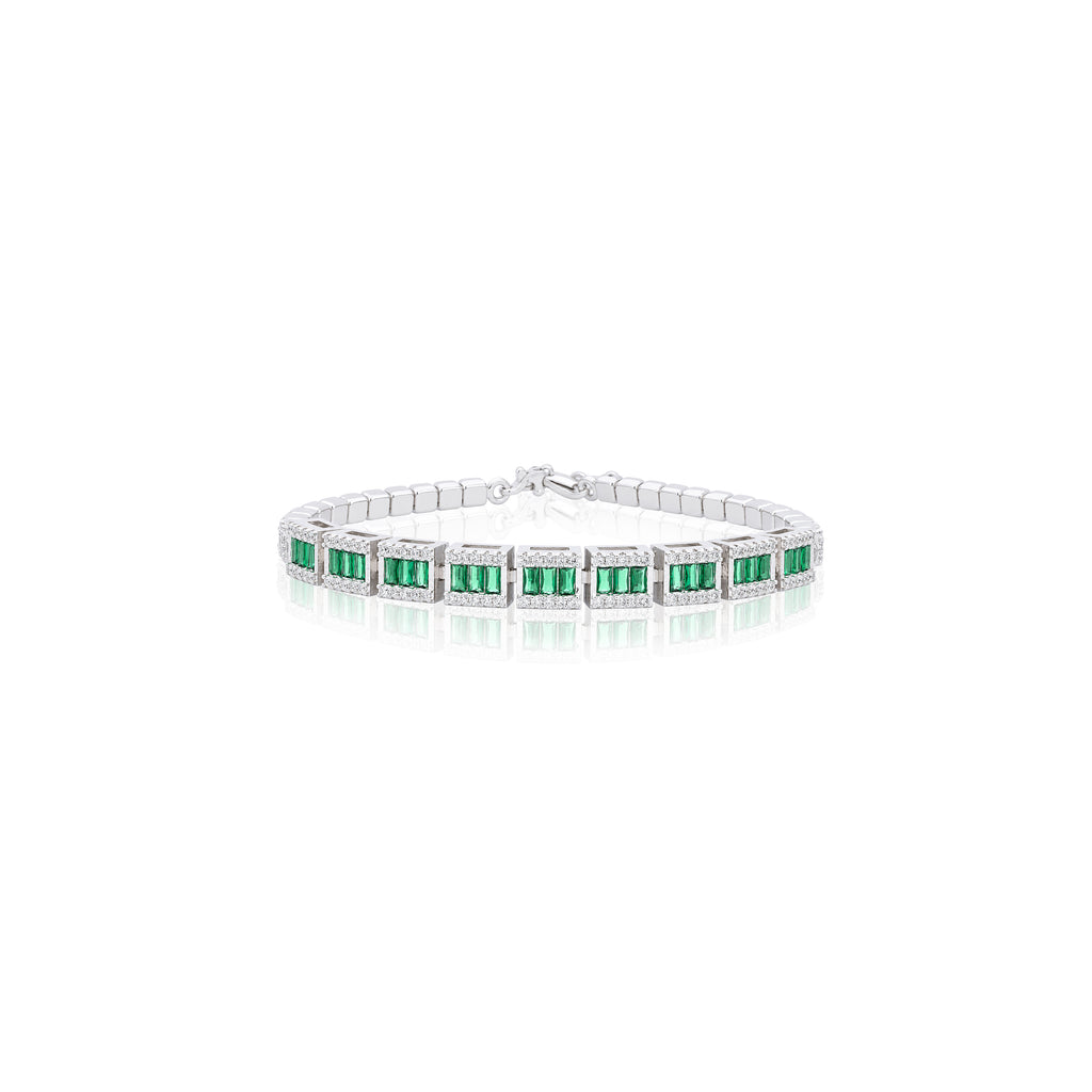 Forest Frame Tennis Bracelet