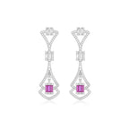 Fuschia Art Deco Drops