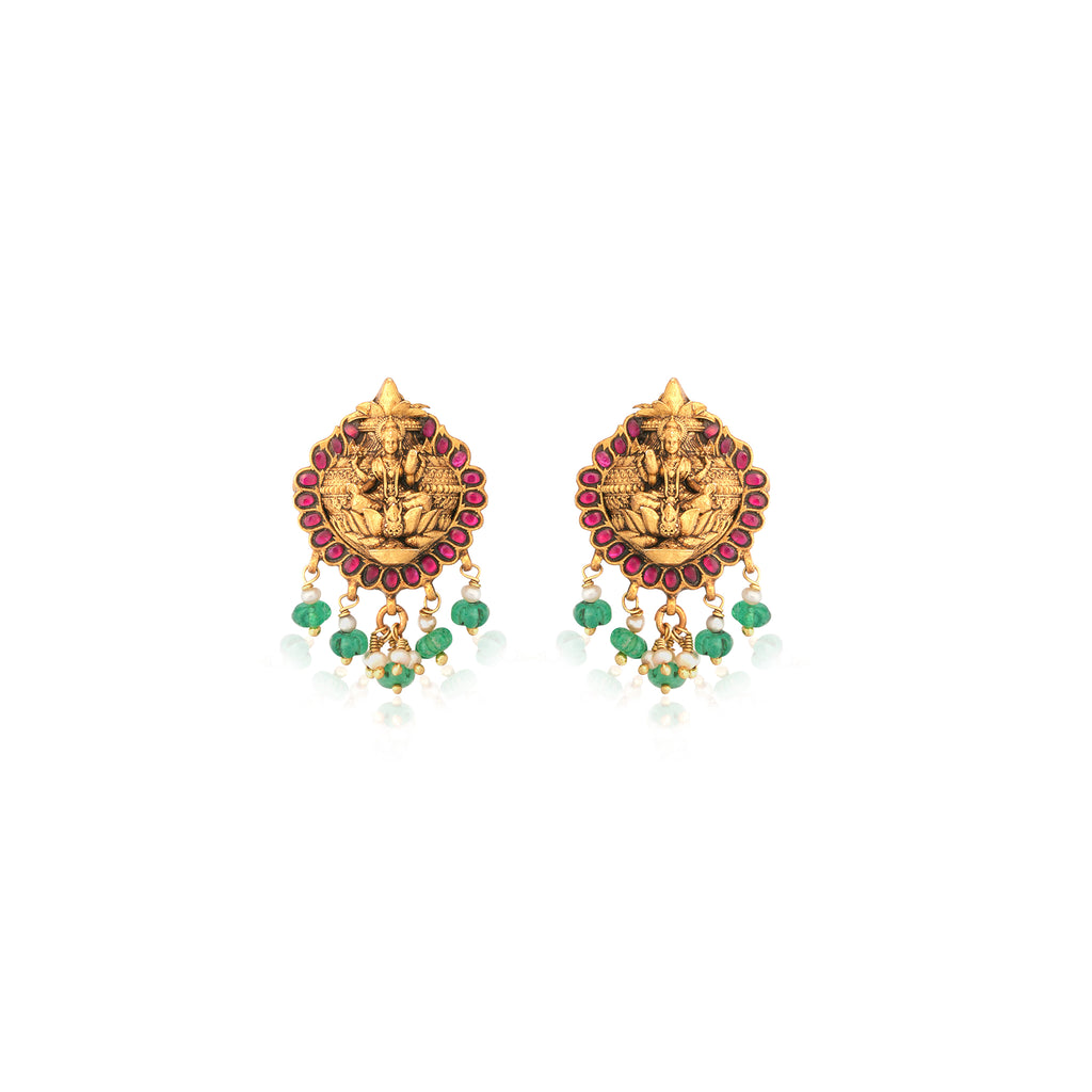 Lakshmi Kamal Stud Earrings