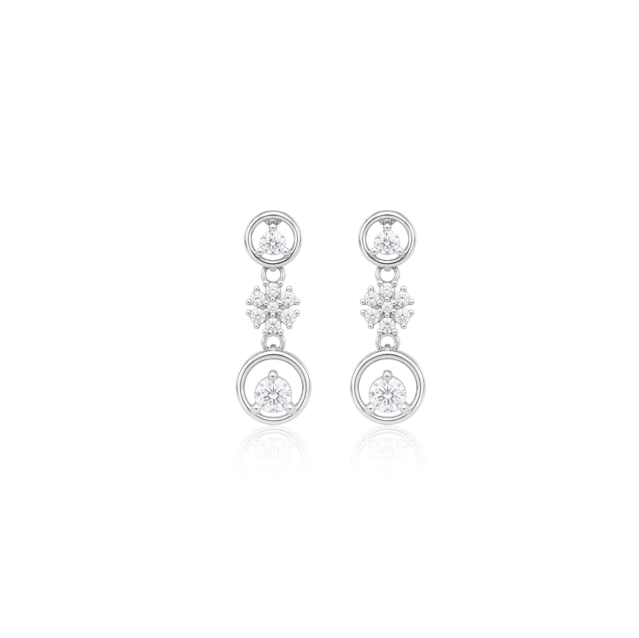 Orbital Circle Drop Earrings