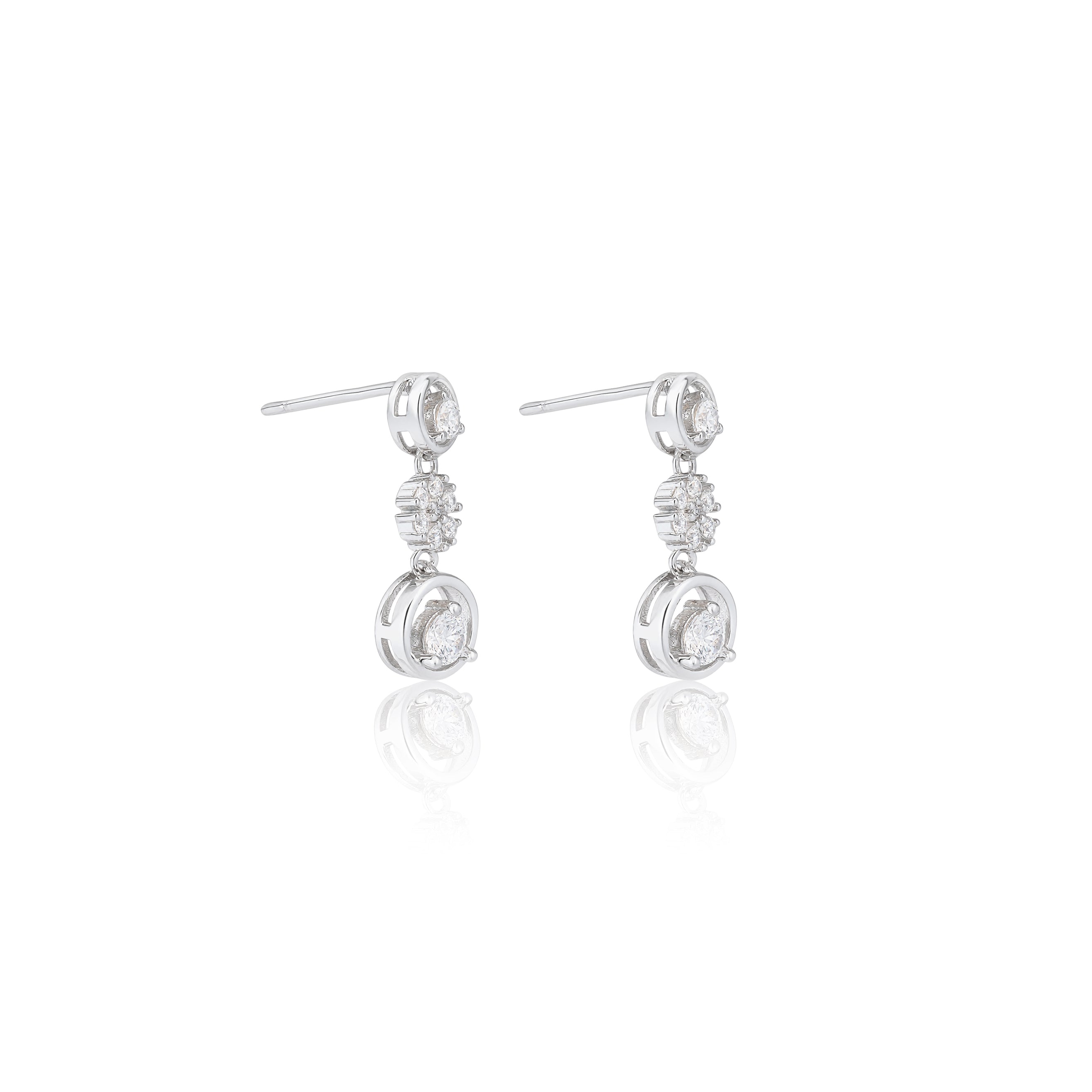 Orbital Circle Drop Earrings