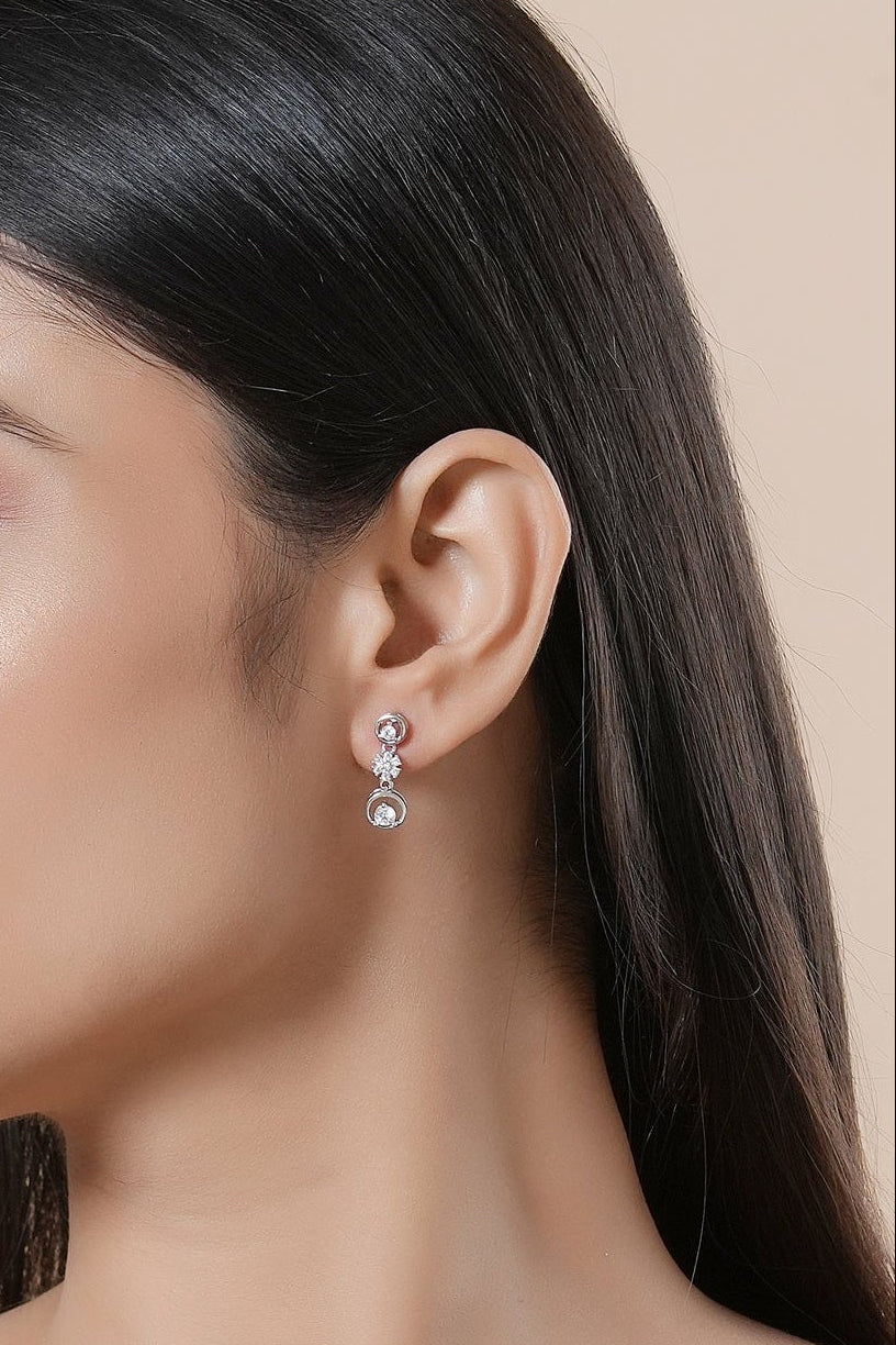 Orbital Circle Drop Earrings