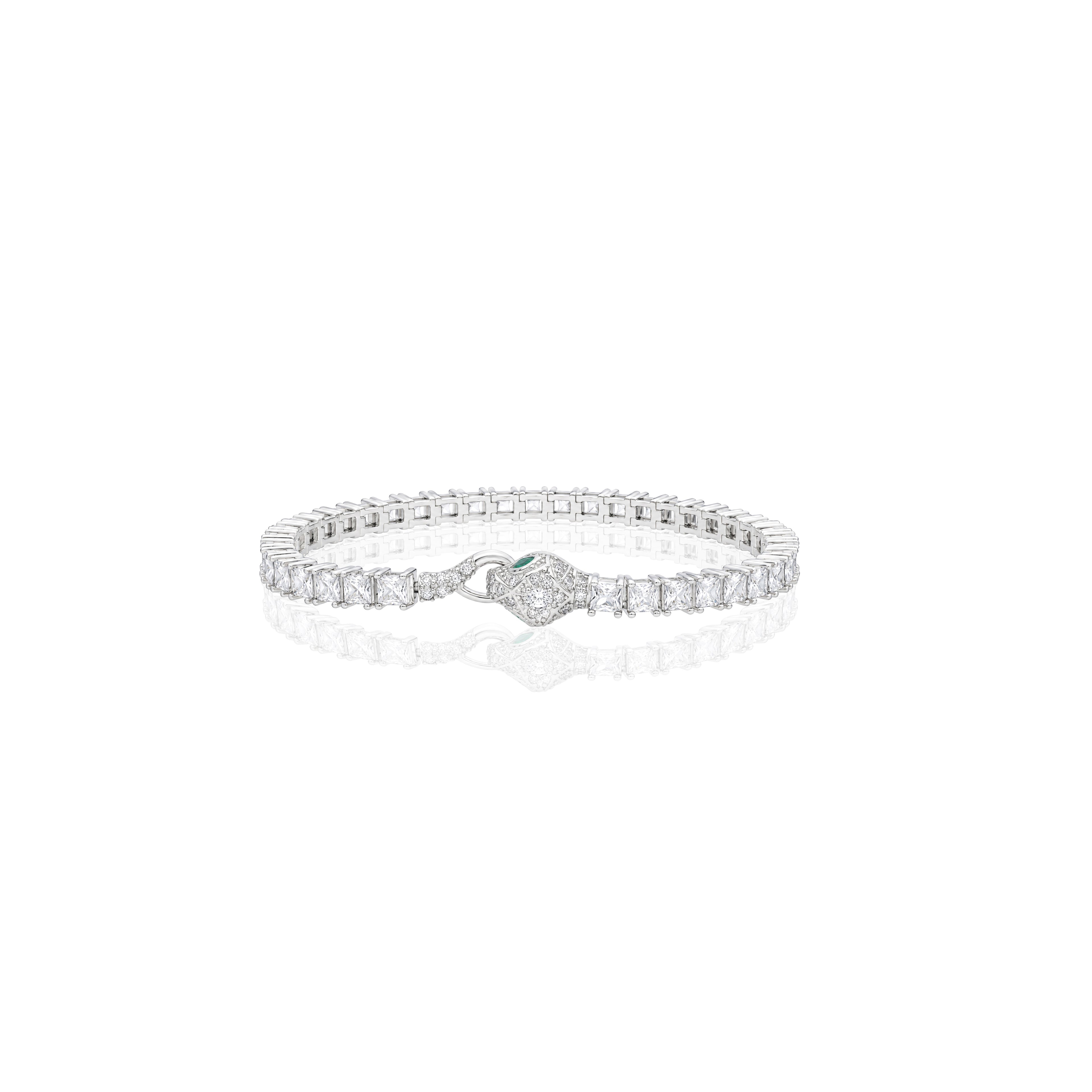 Panthera Square Tennis Bracelet