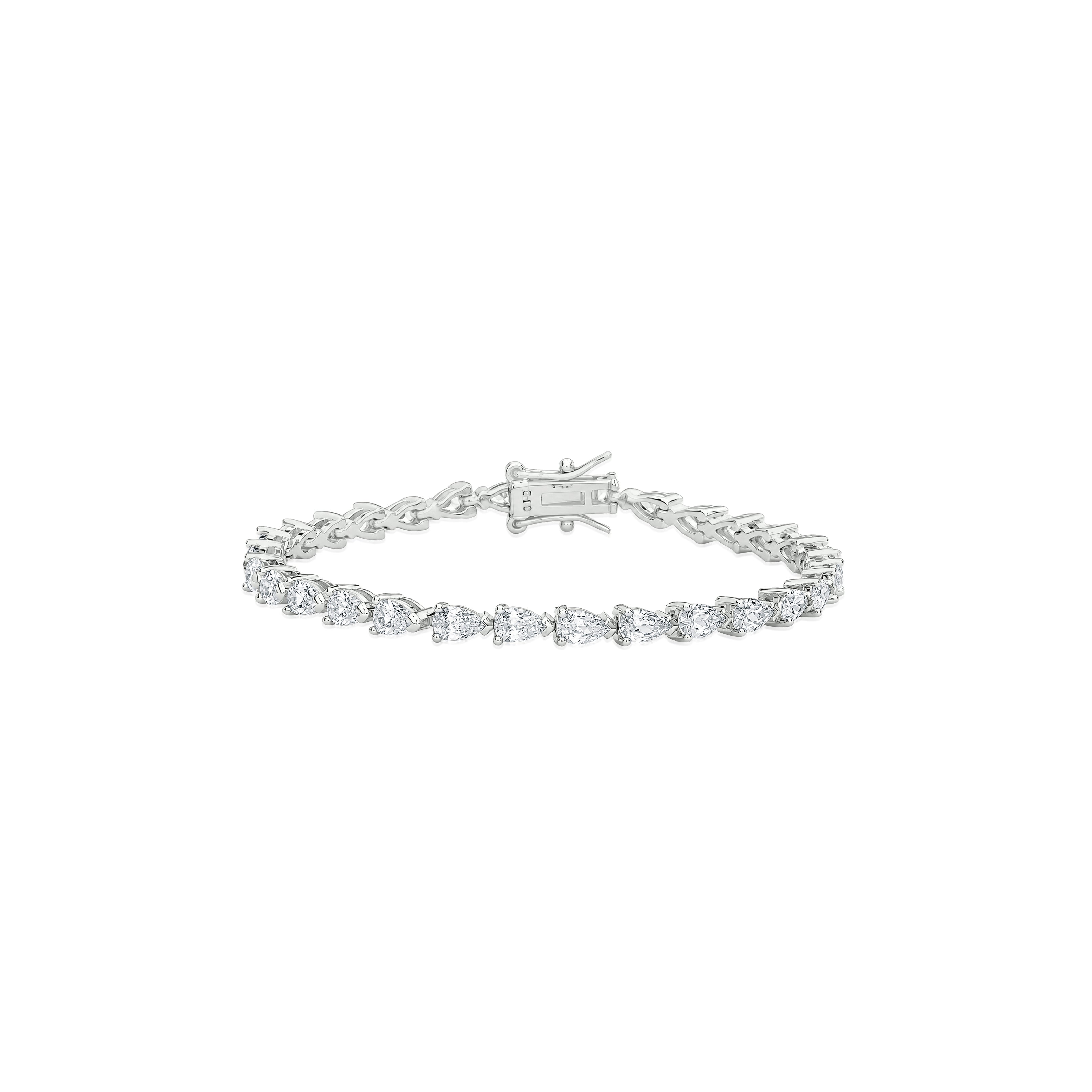 Pear Drop Tennis Bracelet