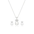 Pearl Bow Pendant Set