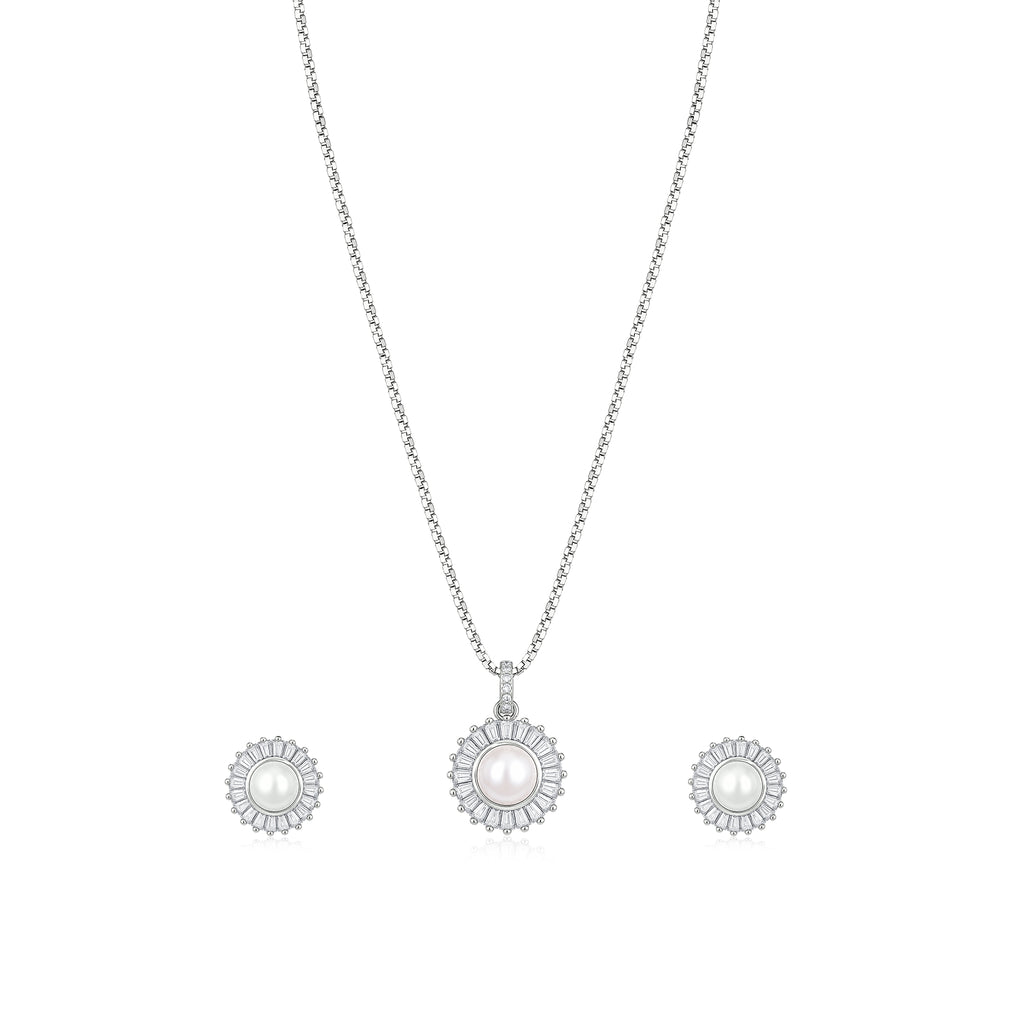 Pearl Soleil Pendant Set