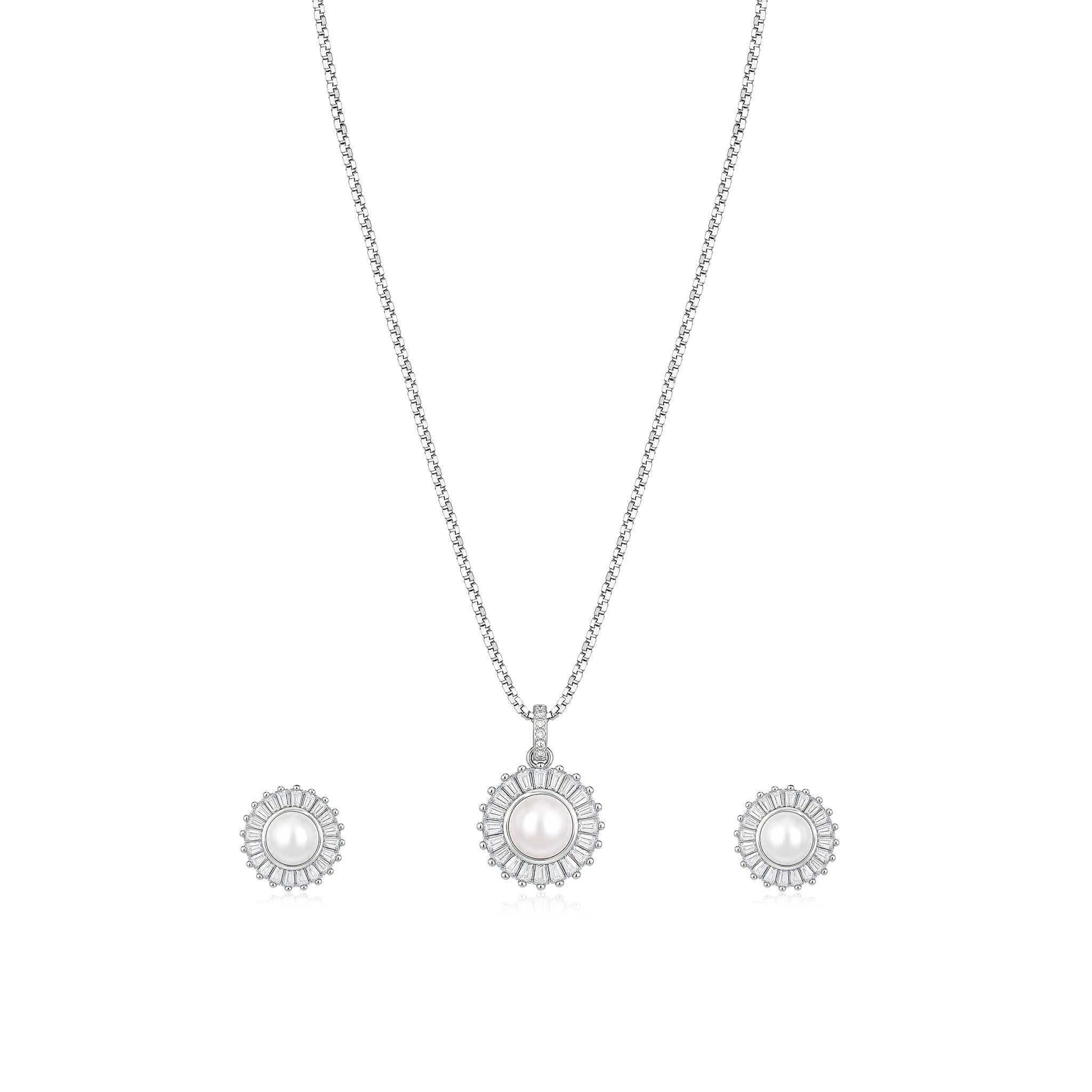 Pearl Soleil Pendant Set