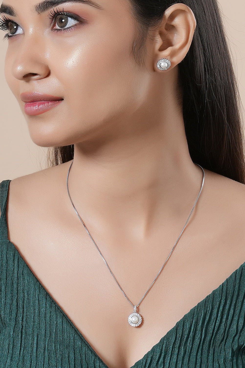 Pearl Soleil Pendant Set