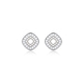 Pearl & Baguette Square Studs