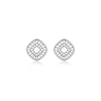 Pearl & Baguette Square Studs
