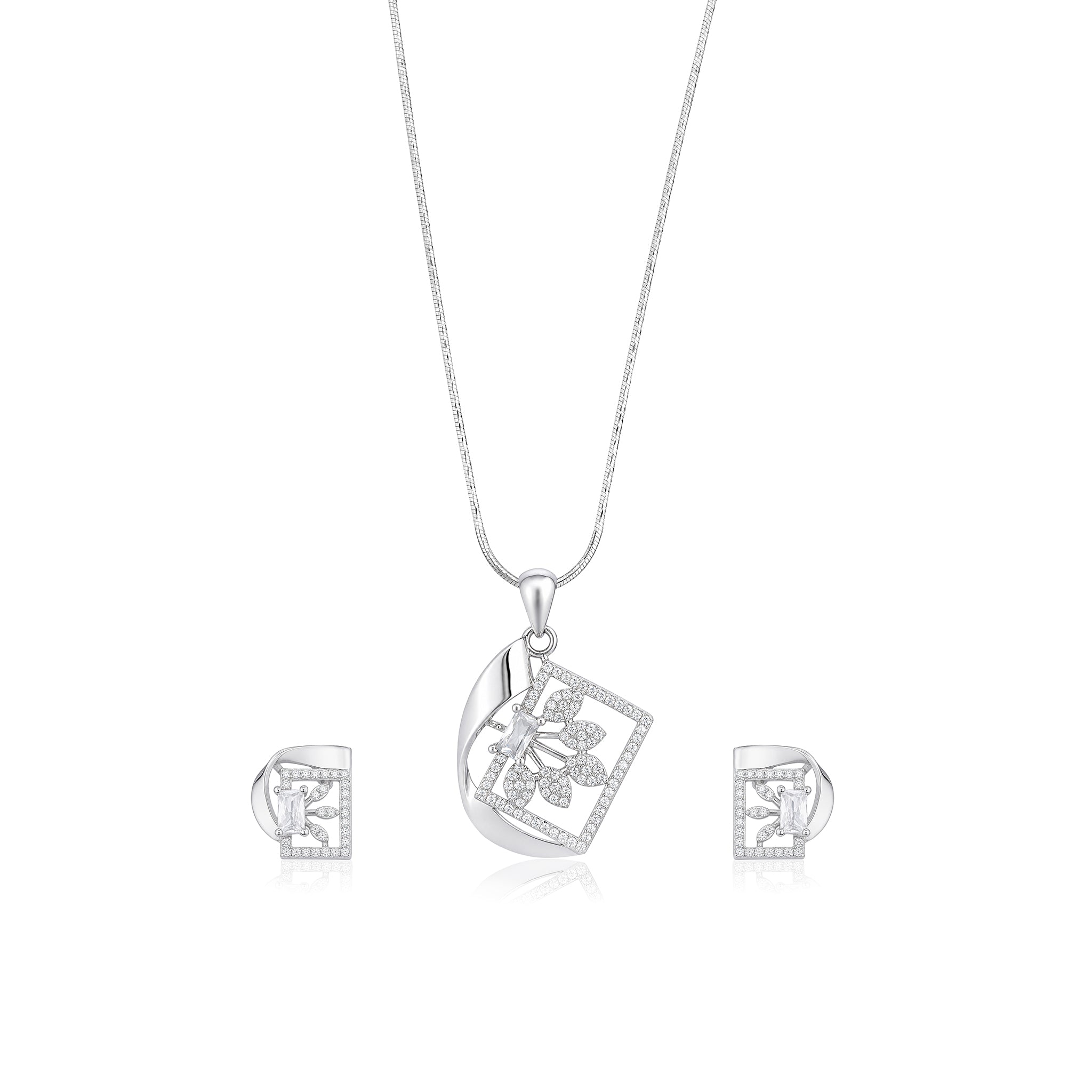 Petal Frame Pendant Set