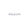 Rainbow Navette Cluster Bracelet