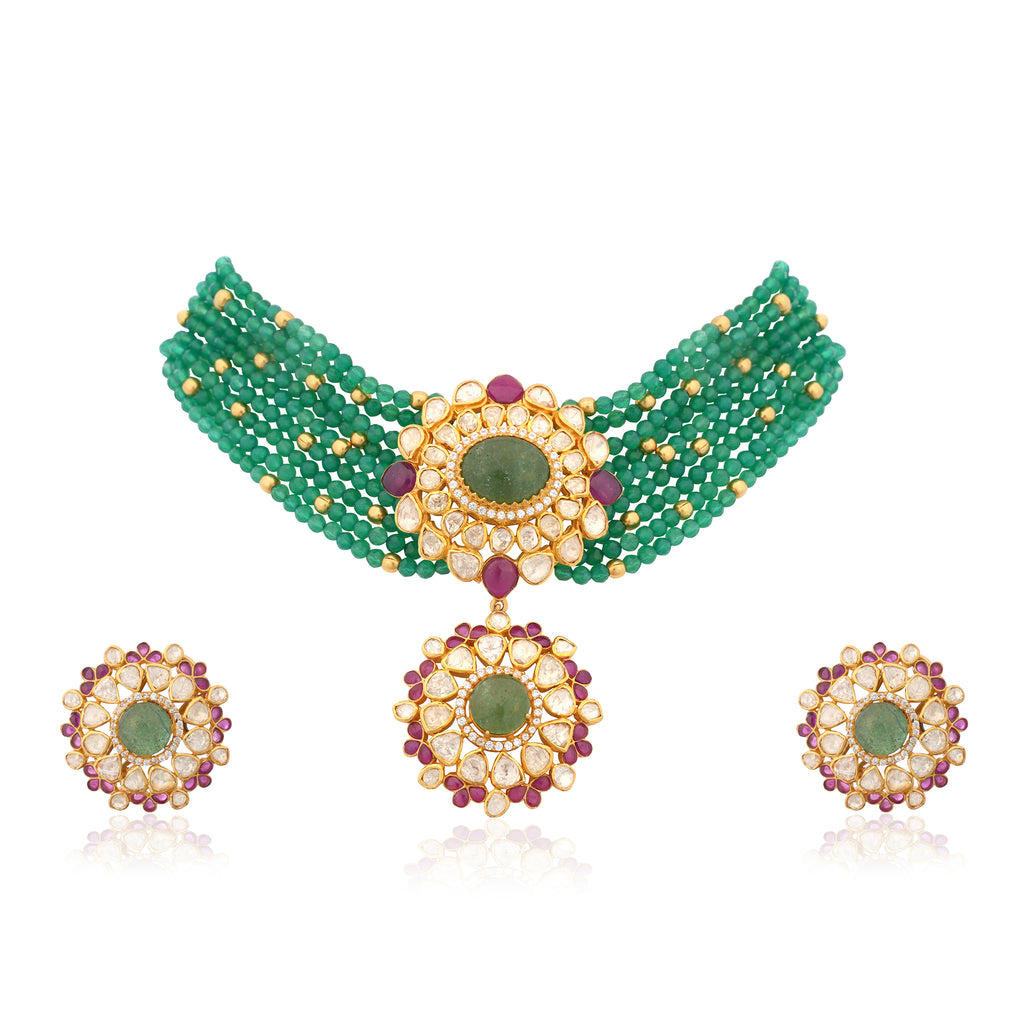 Rosette Choker Set