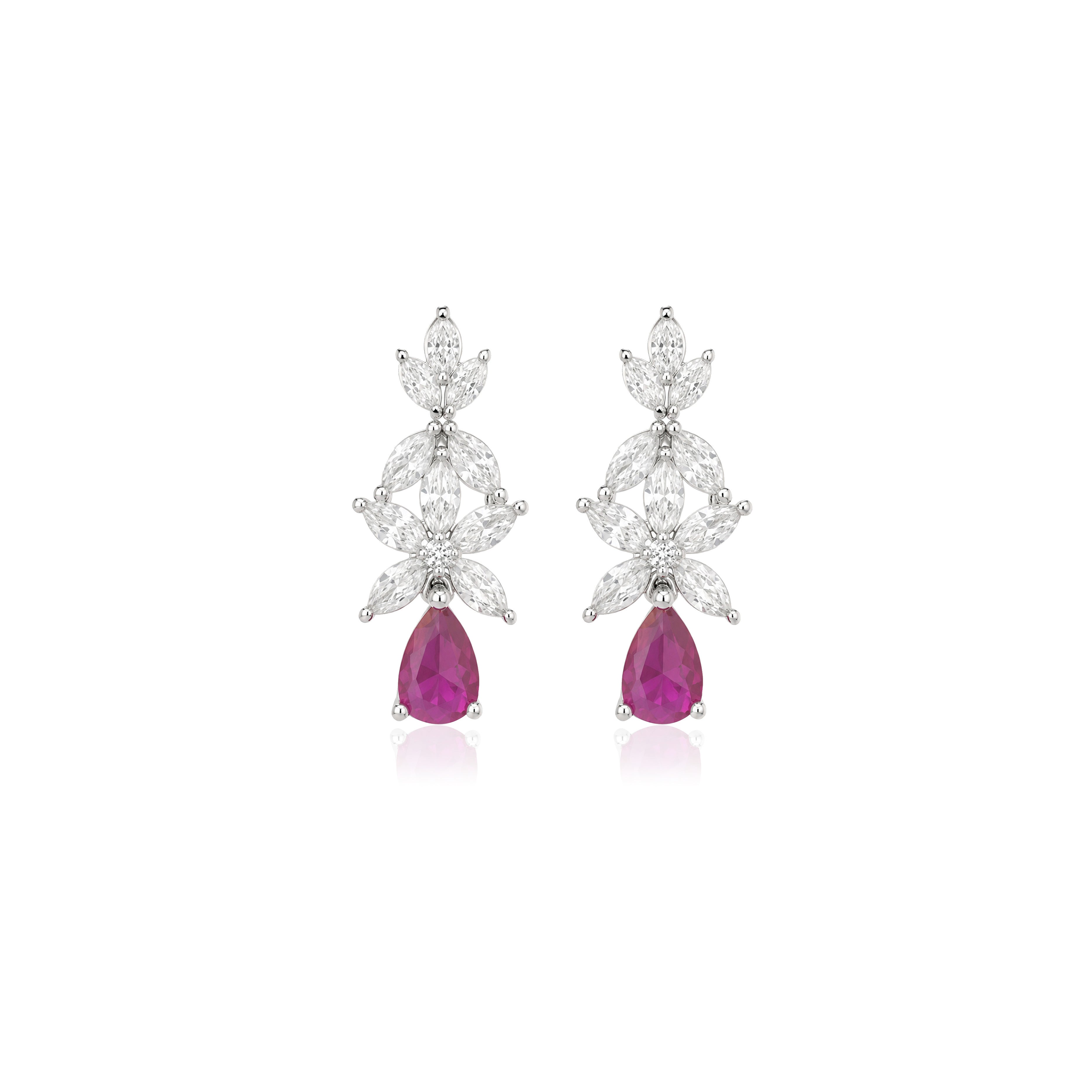 Ruby Vine Necklace Set