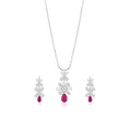 Scarlet Vine Pendant Set