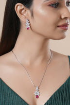 Scarlet Vine Pendant Set