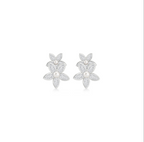 Double Bloom Pearl Earrings