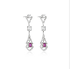 Fuschia Art Deco Drops
