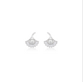 Ginkgo Pearl Fan Studs