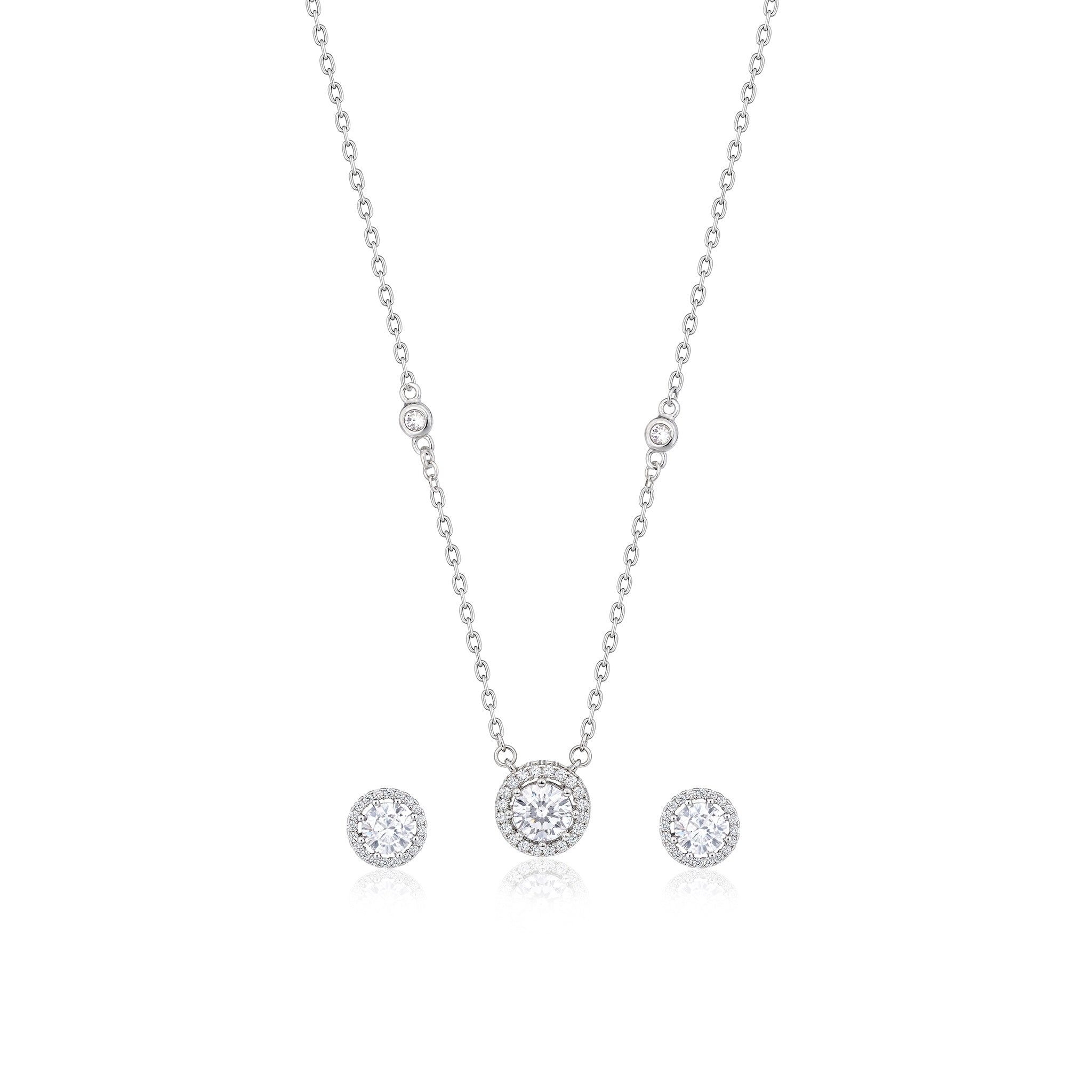 Solitaire Halo Set