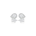 Teardrop Crown Studs