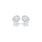 Teardrop Crown Studs