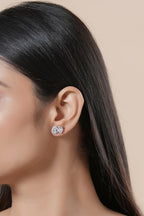 Teardrop Crown Studs