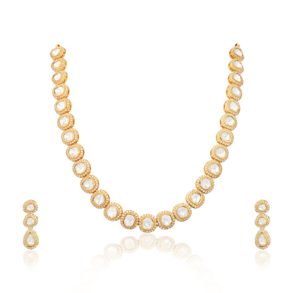 Tennis Polki Necklace