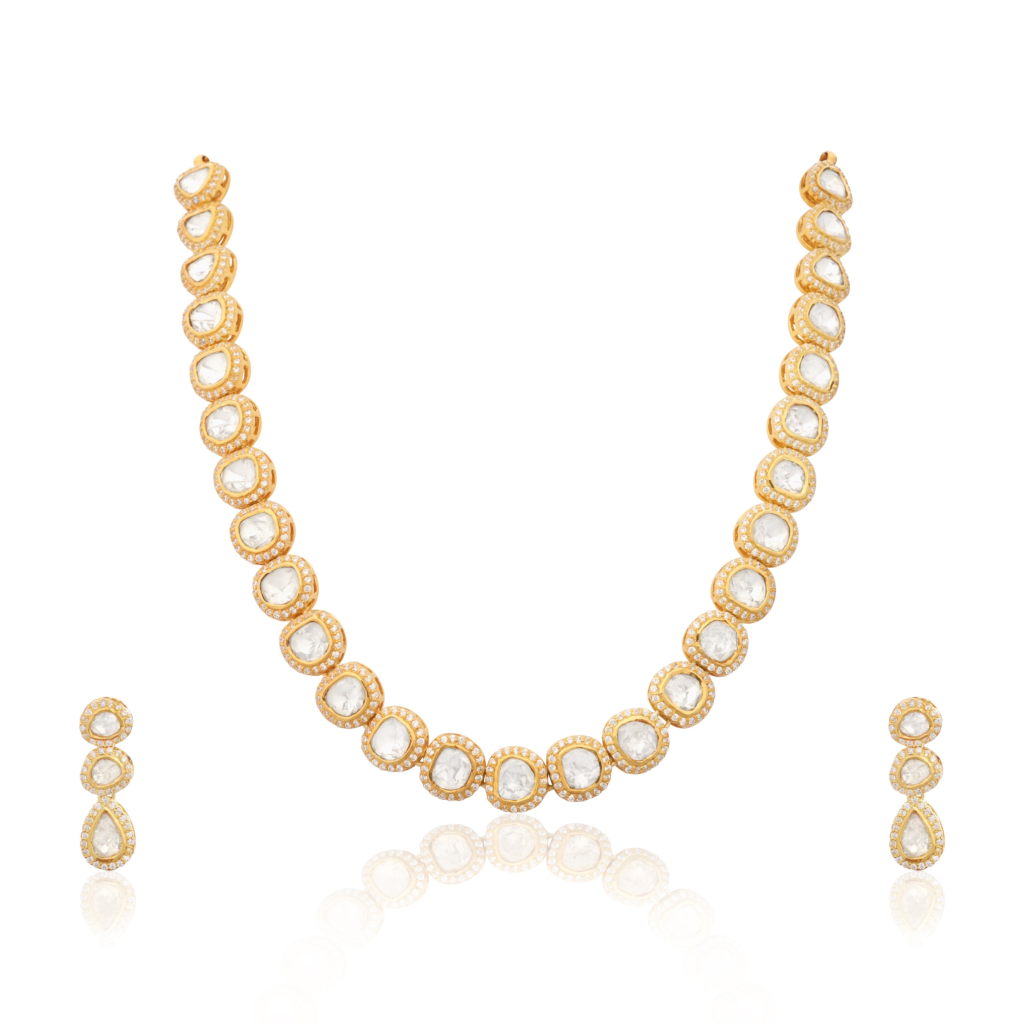 Tennis Polki Necklace