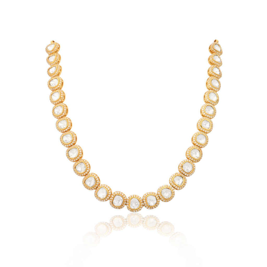 Tennis Polki Necklace